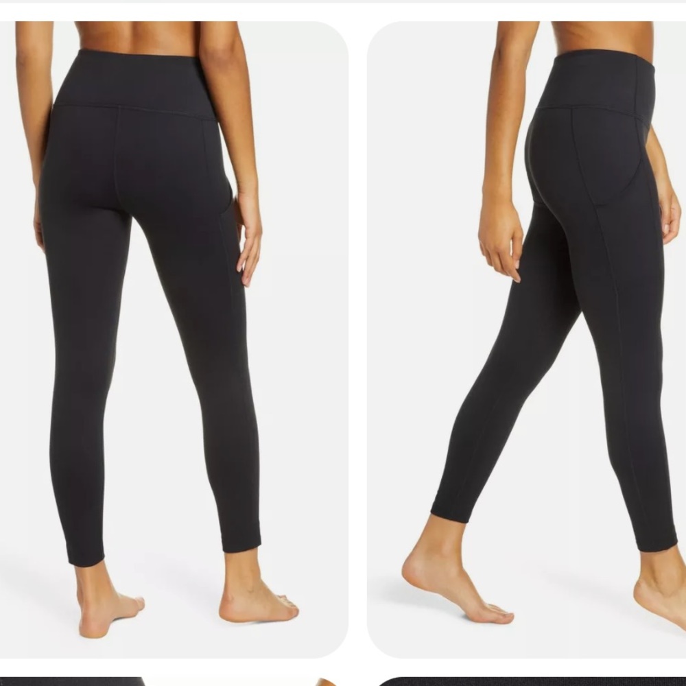 Zella Black Side Pockets Leggings